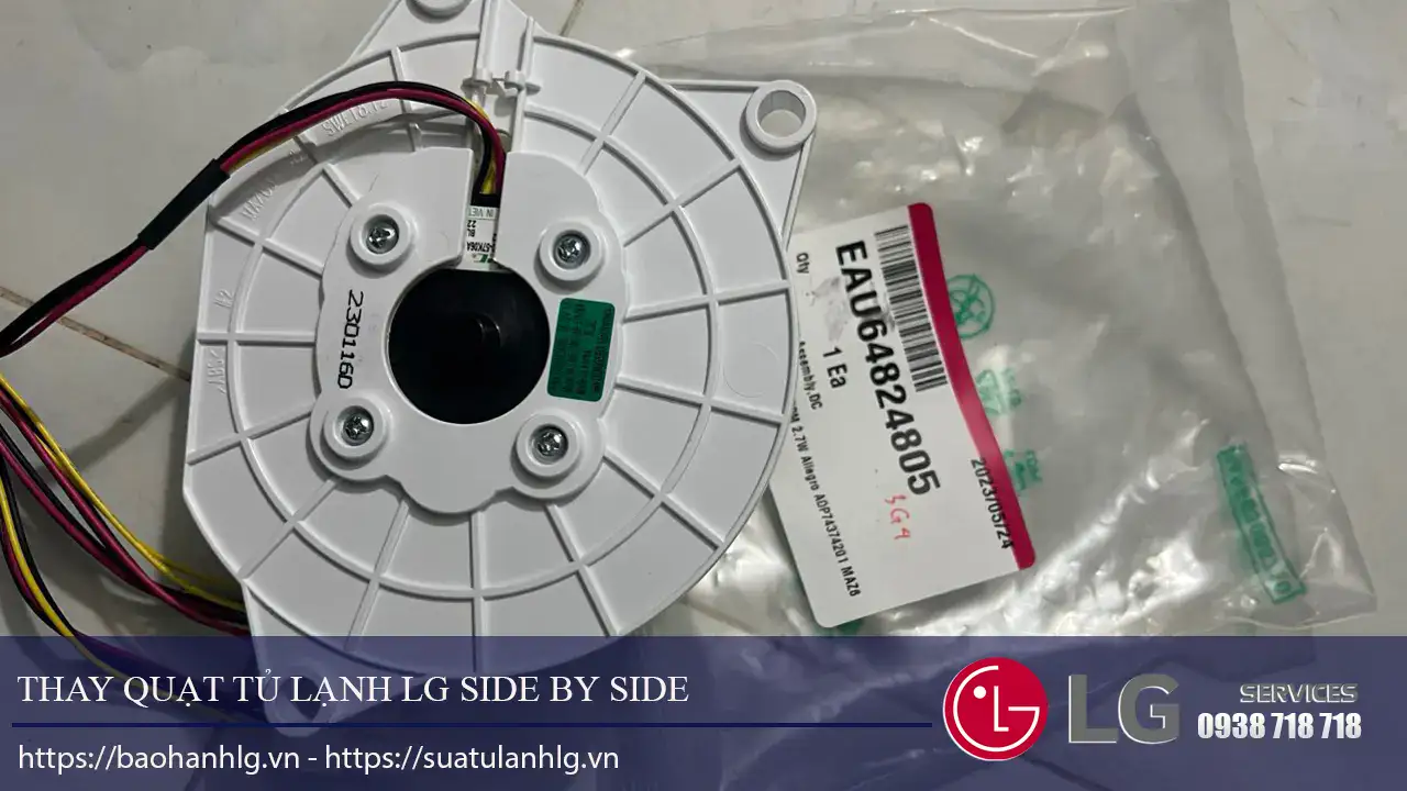 Highly durable LG air conditioner fan motor replacement, compatible with LG side-by-side models, ensuring efficient cooling performance and easy installation for optimal HVAC maintenance.