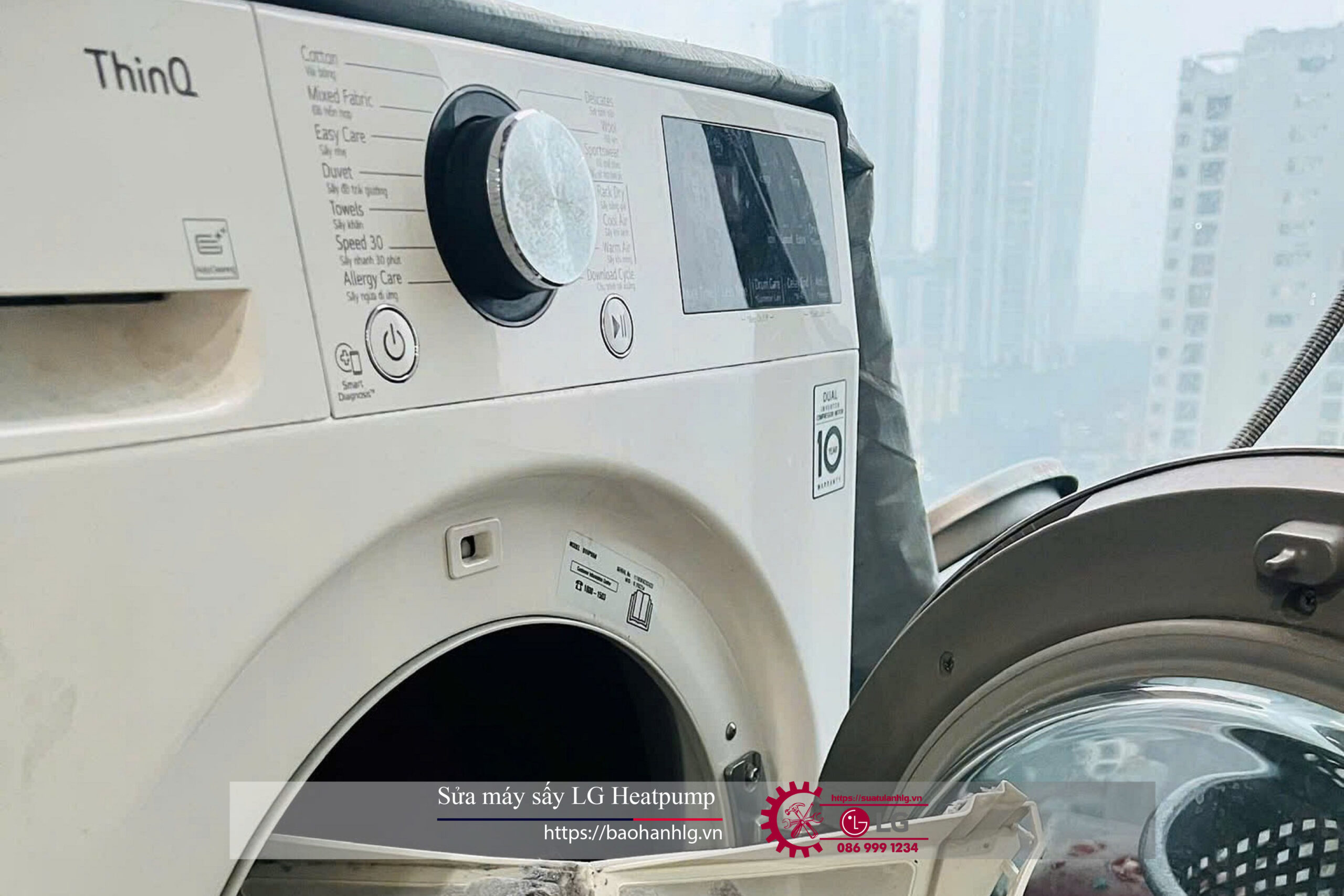High-quality LG washing machine with warranty service, focusing on LG appliance repair, LG washing machine maintenance, and authorized LG heat pump servicing.