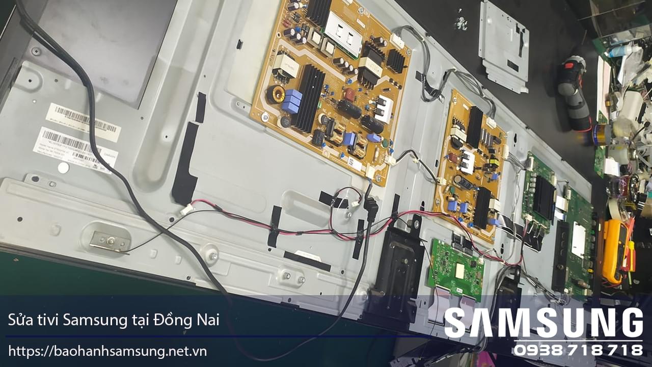 Replacement of Samsung TV circuit boards in Dong Nai region for reliable Samsung warranty service and repairs. Expert Samsung TV repair solutions with genuine parts.