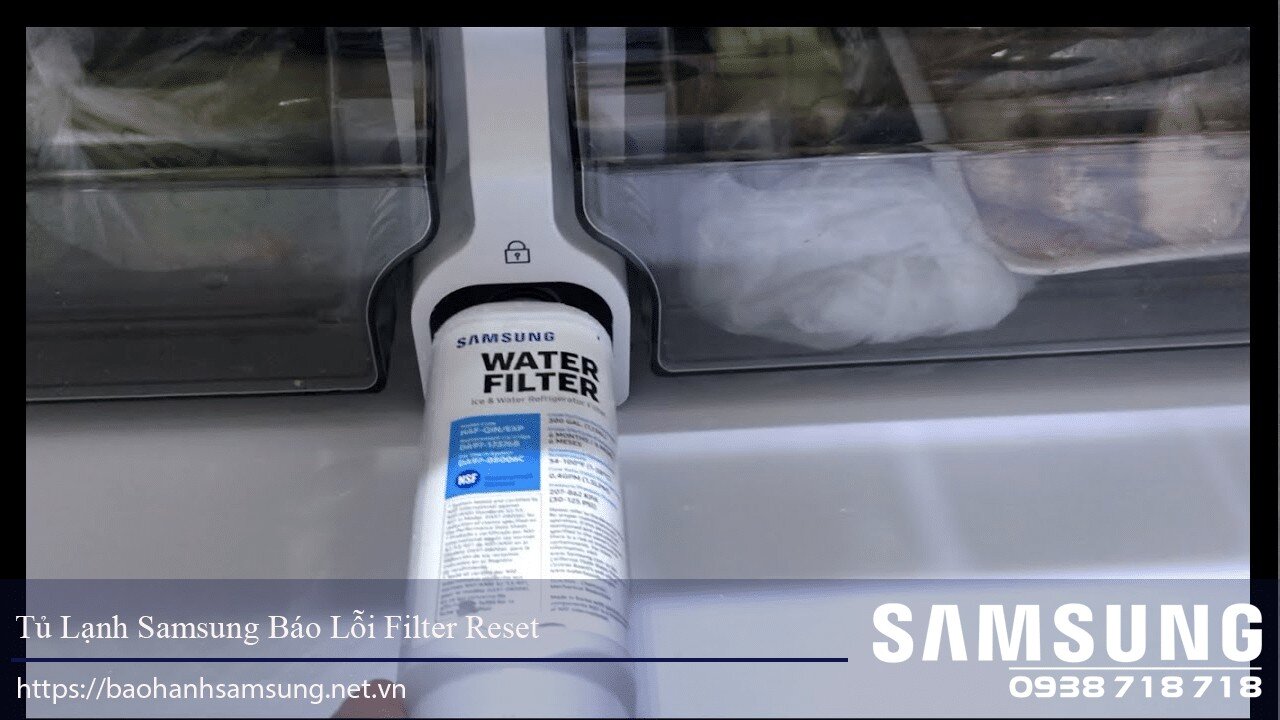 Water filter replacement for Samsung refrigerator, easy filter reset, Samsung water filter service, refrigerator maintenance, Samsung appliance repair.