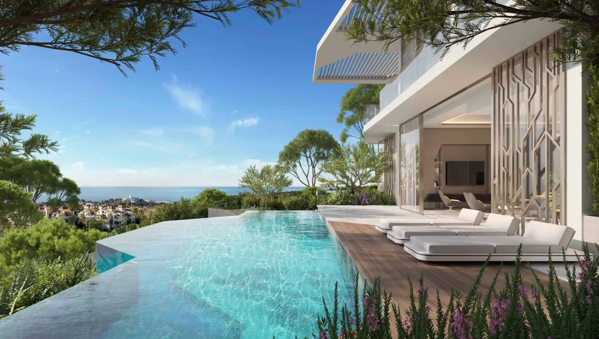 Costa del Sol'da sonsuzluk havuzlu lüks markalı villa.