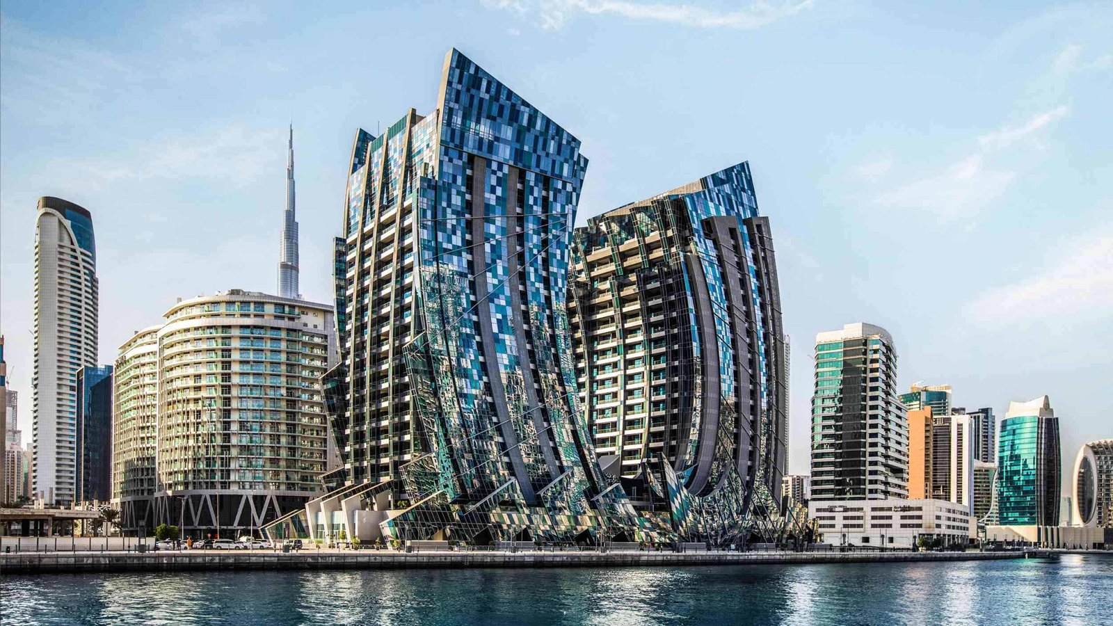 Modern Pagani branded residences in Dubai with iconic architecture at Da Vinci Tower.