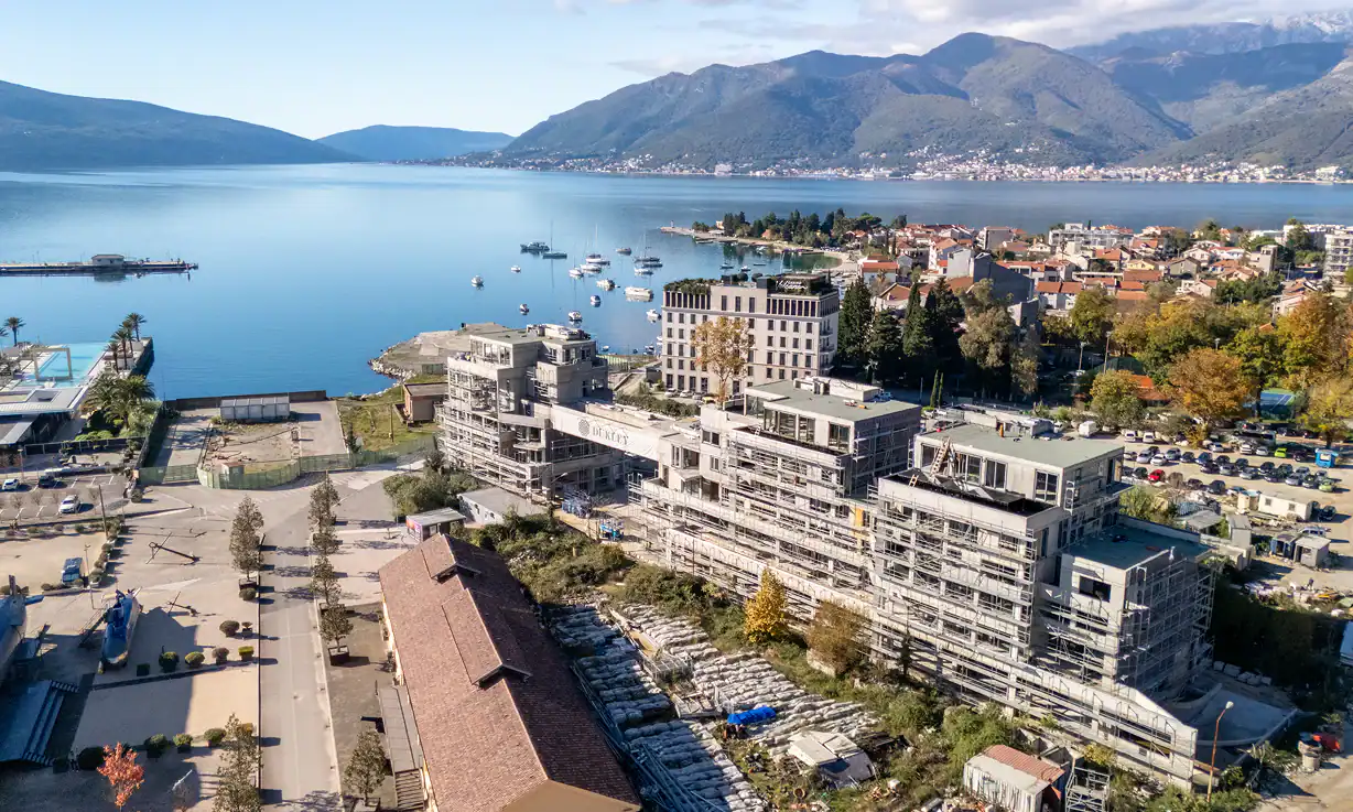 Stunning waterfront residences in Tivat, Montenegro, offering panoramic views and modern amenities f.