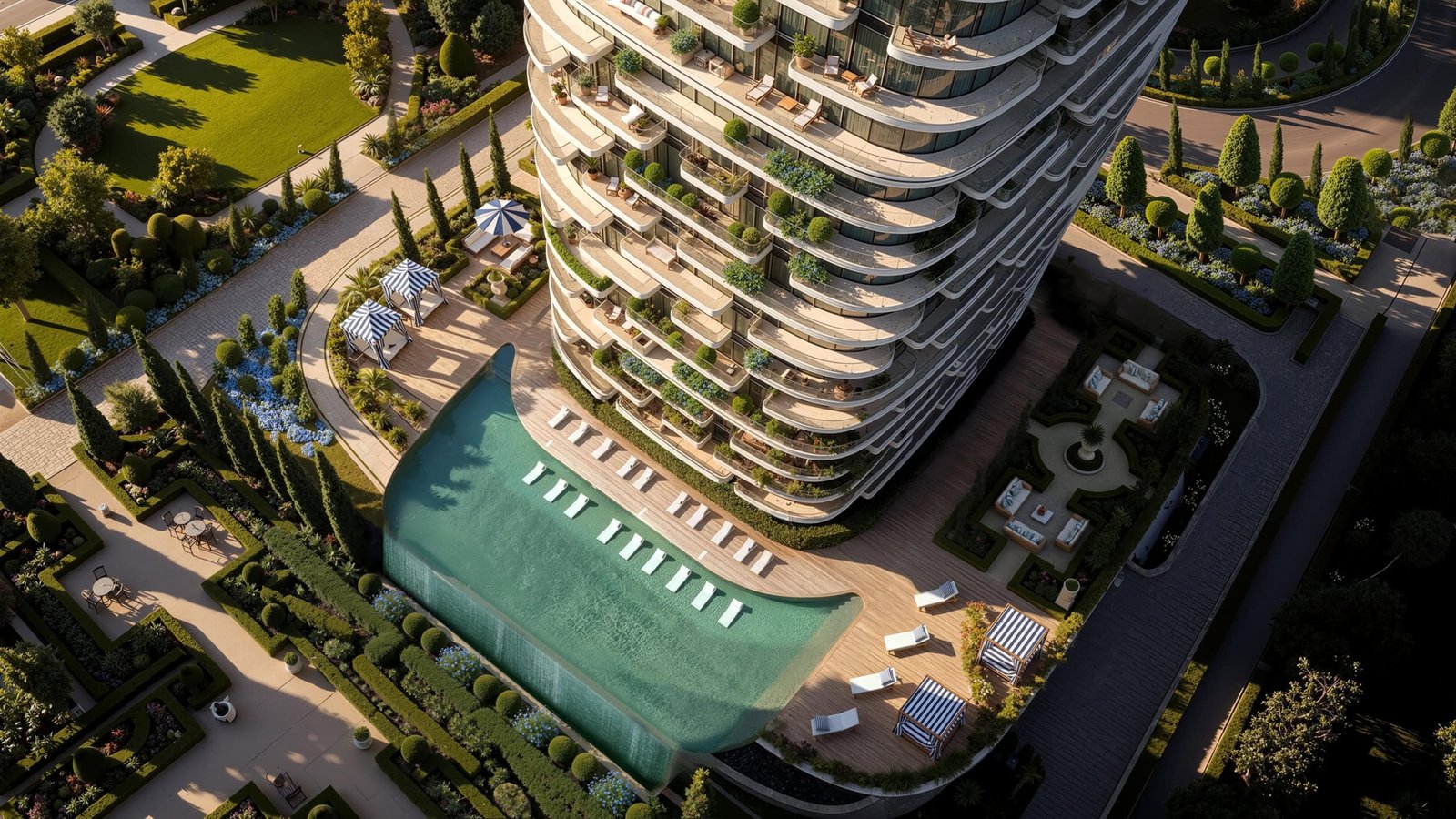 Luxury waterfront residences with modern design in Dubai by Barok Estates International.