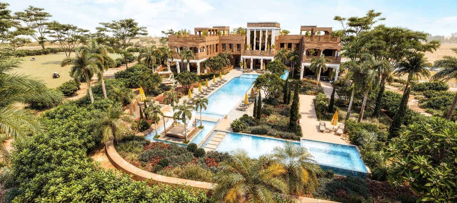 Luxurious Rayana Mansions with private pools in Wadi Safar, Riyadh.