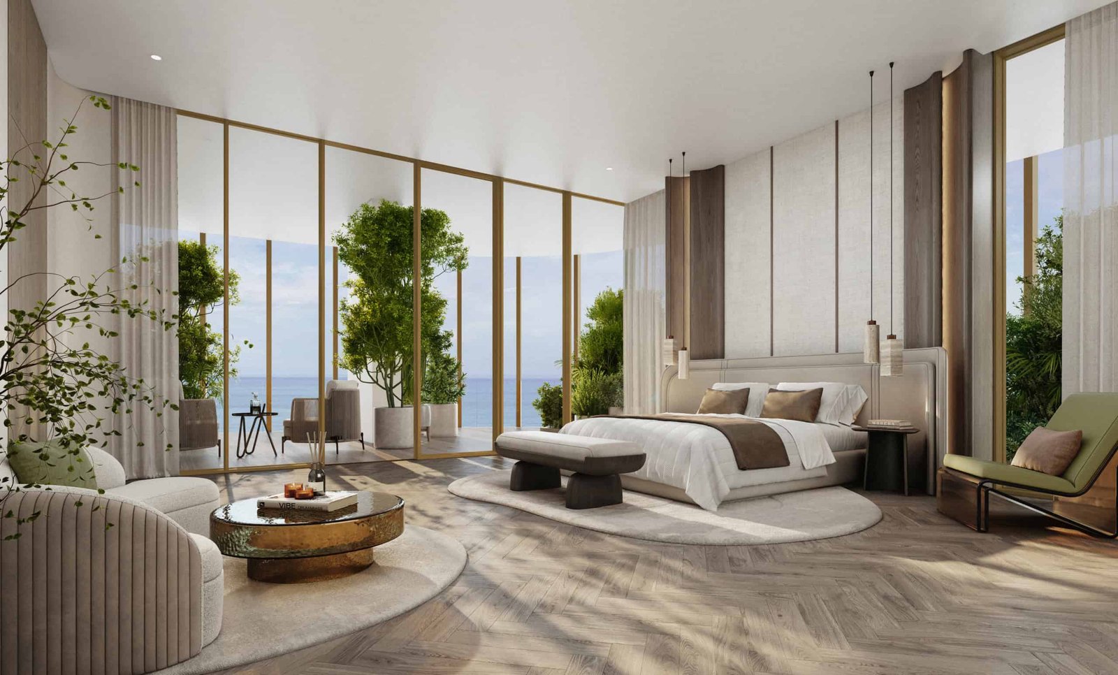 Luxury waterfront residences with stunning views at Kanyon by Beyond Dubai.