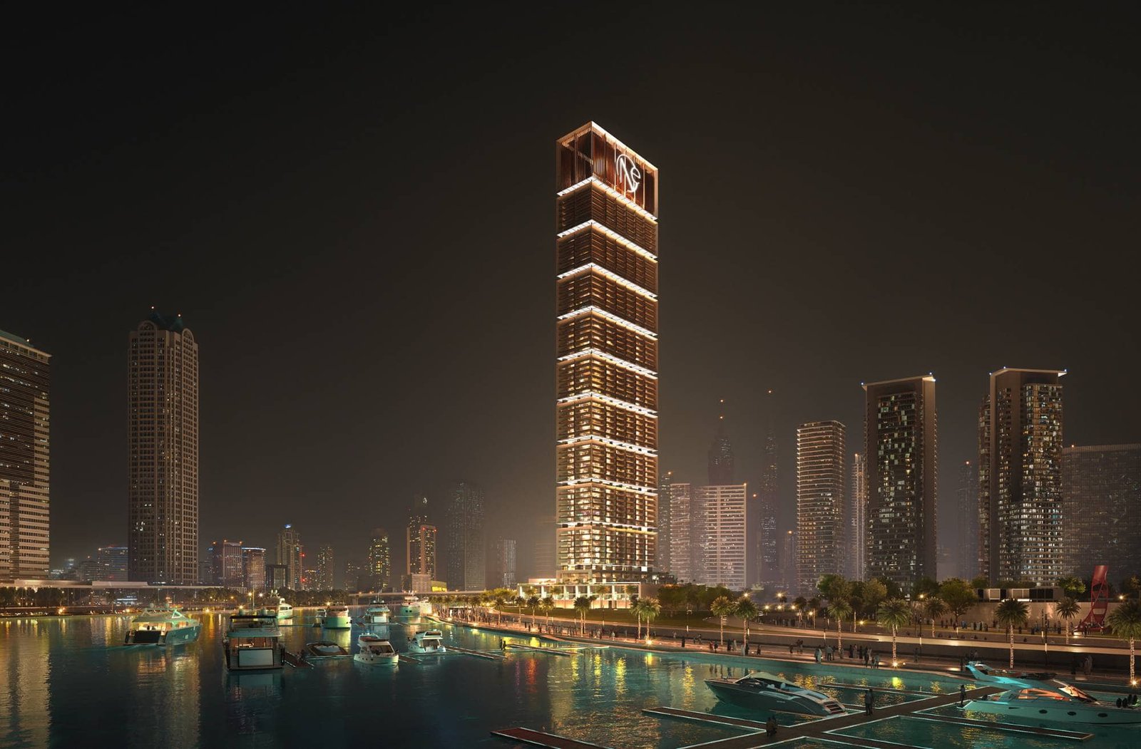 Luxury Waterfront Apartments in Business Bay, Dubai with stunning skyline views.