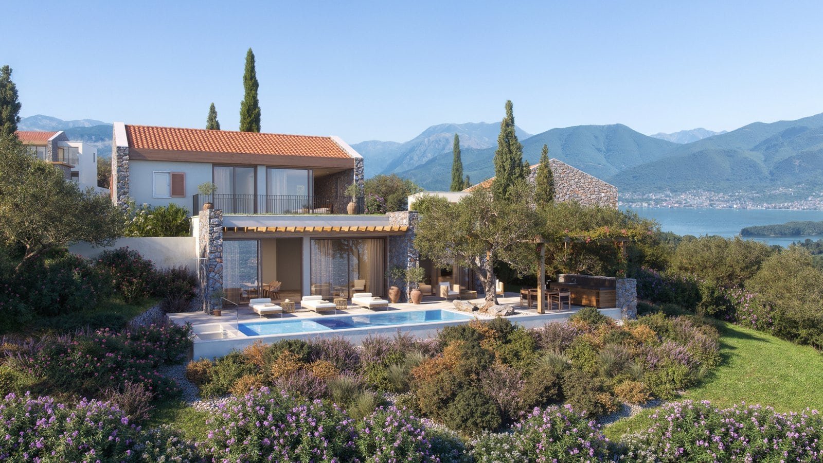 Luxury villas with stunning Adriatic Sea views in Montenegro’s premier golf estate community.