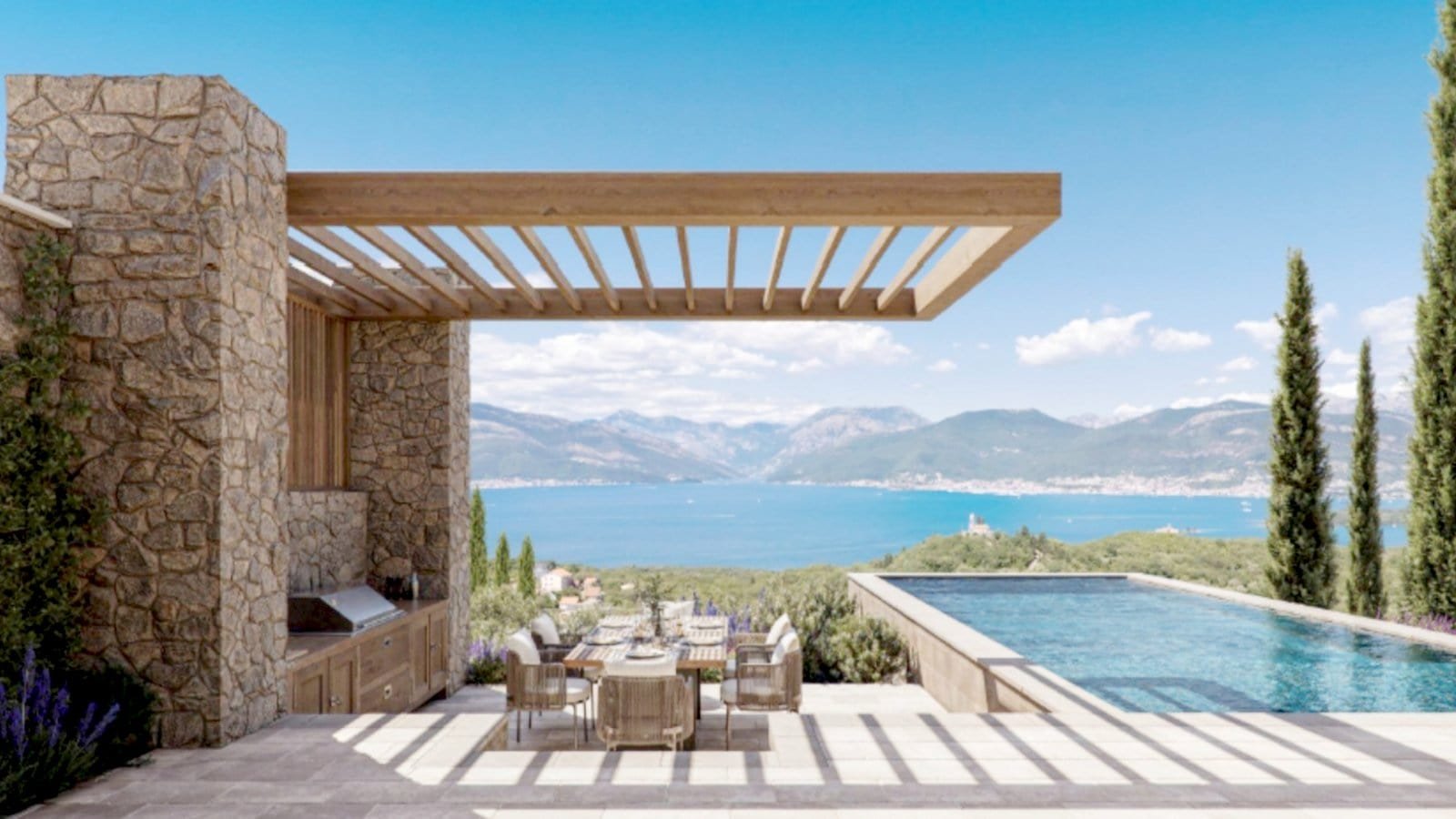 Elegant townhouses with stunning sea views in Montenegro’s Adriatic Golf Residences.