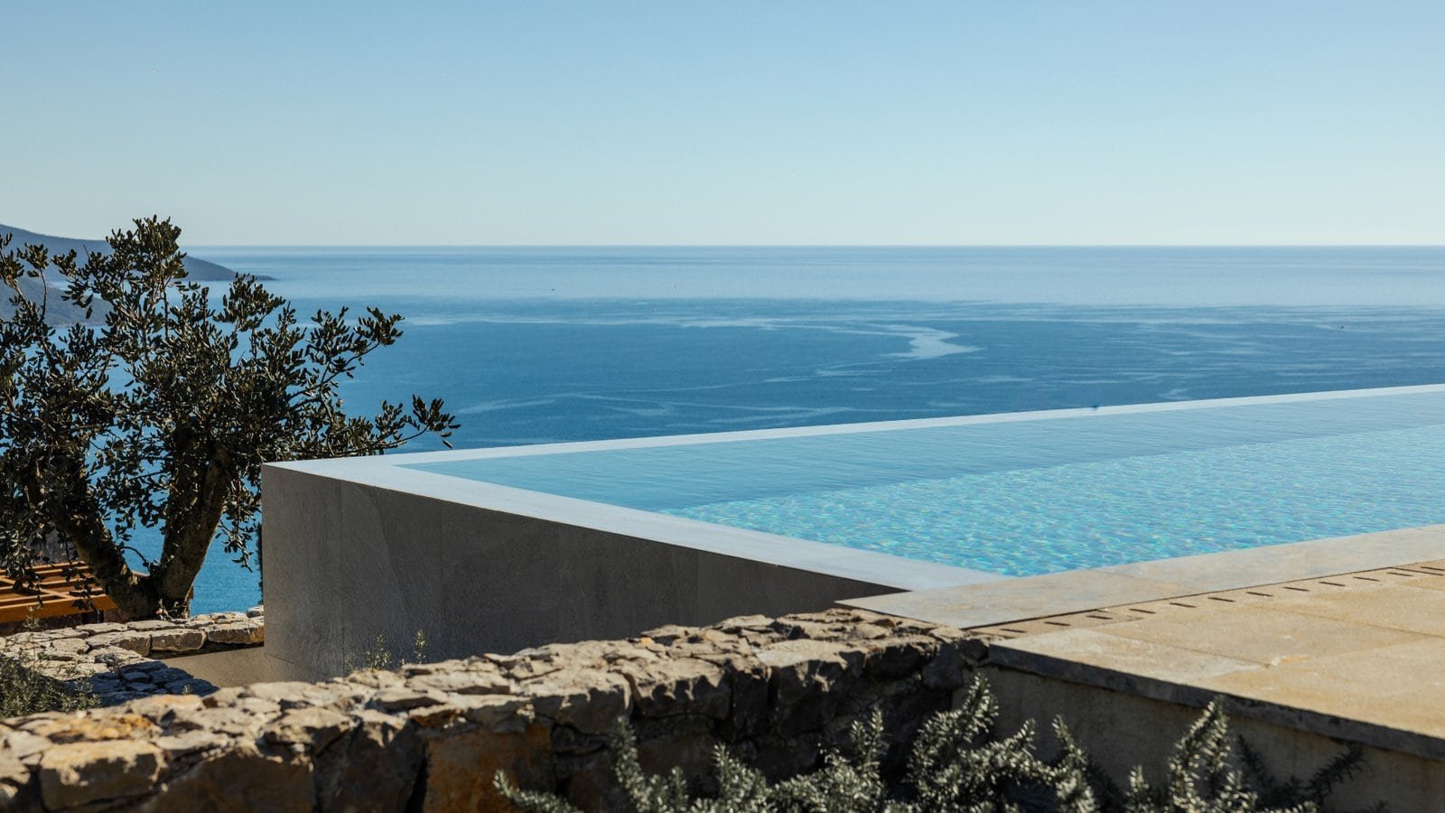 Stunning luxury villa with infinity pool overlooking the Adriatic Sea in Montenegro.