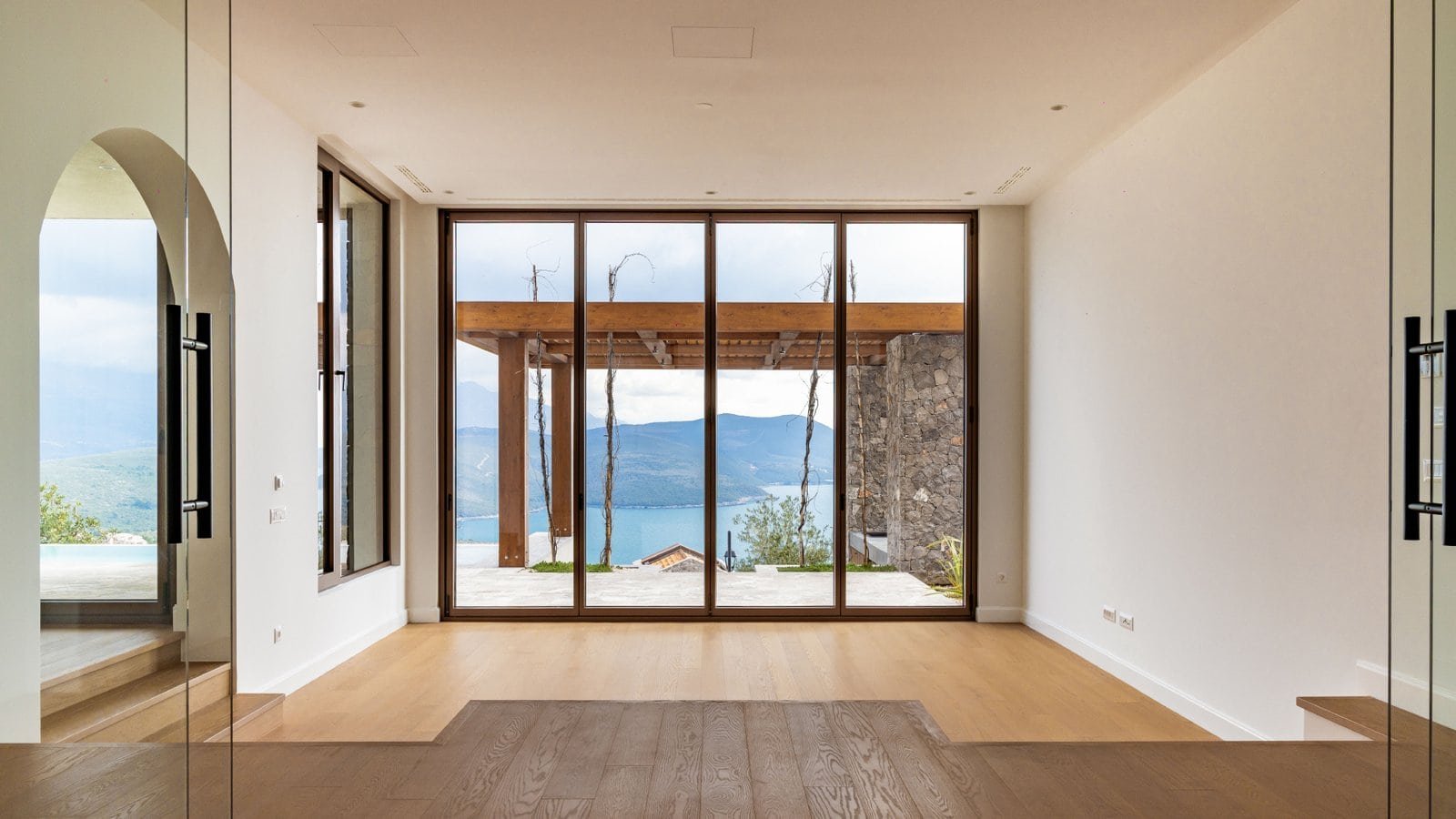 Sea view luxury villa in Montenegro with modern design and spacious interiors.