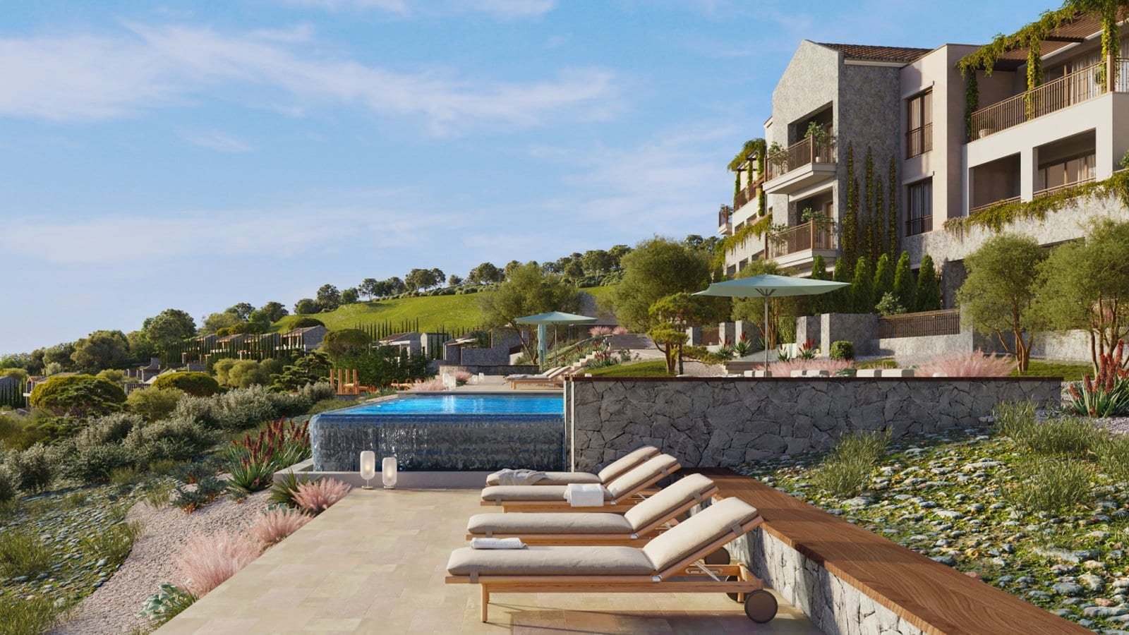 Elegant golf apartments with Adriatic Sea views in Montenegro.