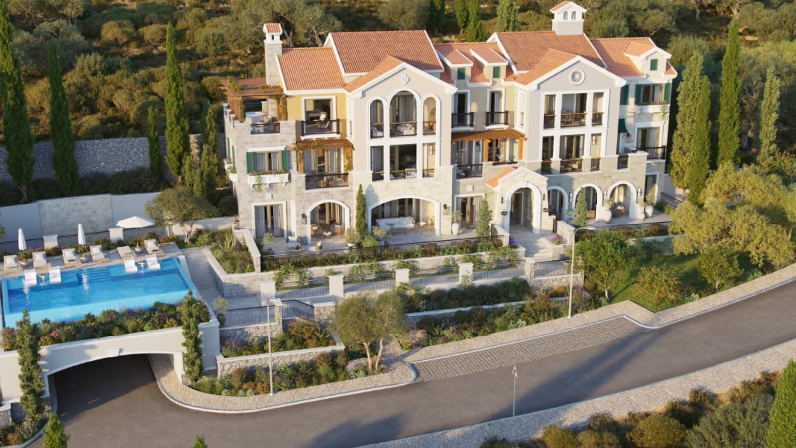 Elegant sea view apartments in Montenegro by Barok Estates International.