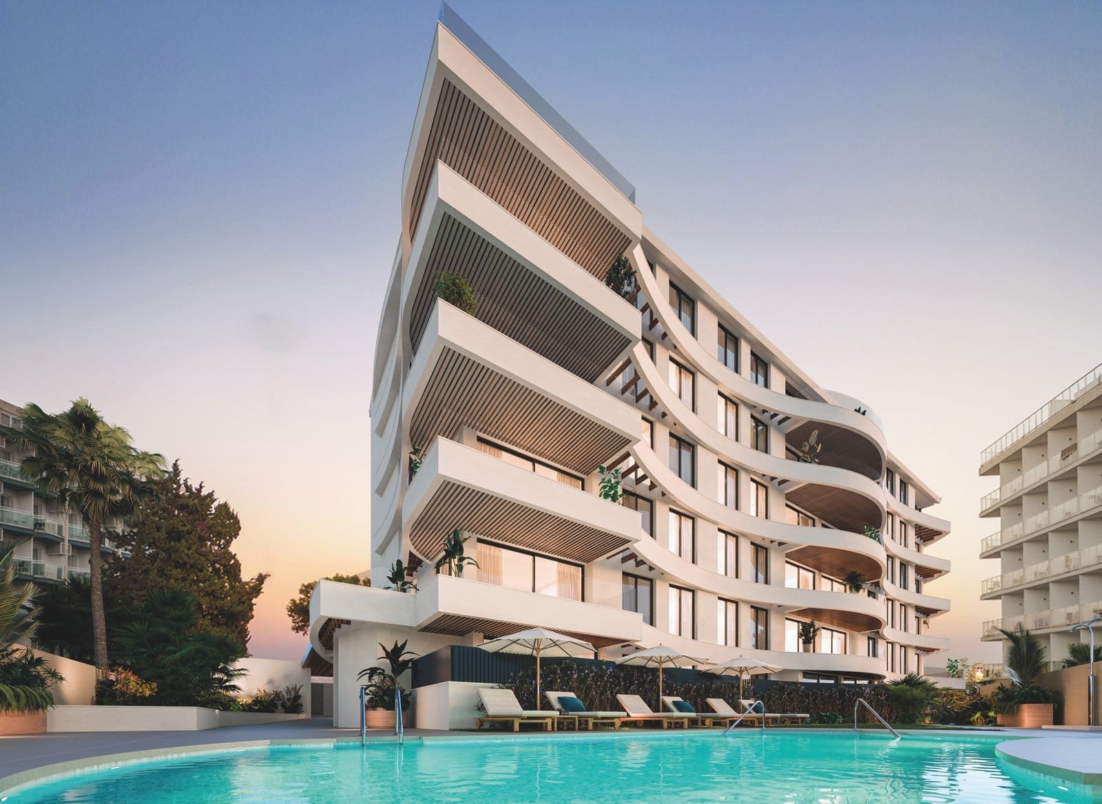 Modern luxury apartments at Marina Golden Bay, Benalmádena, Costa del Sol, with stunning sea views a.