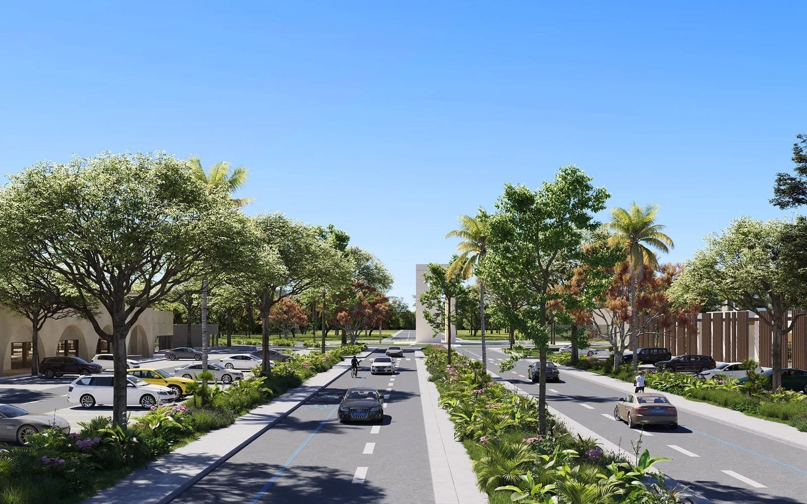 Luxury residential development in Punta Cana with spacious plots and elegant villas.