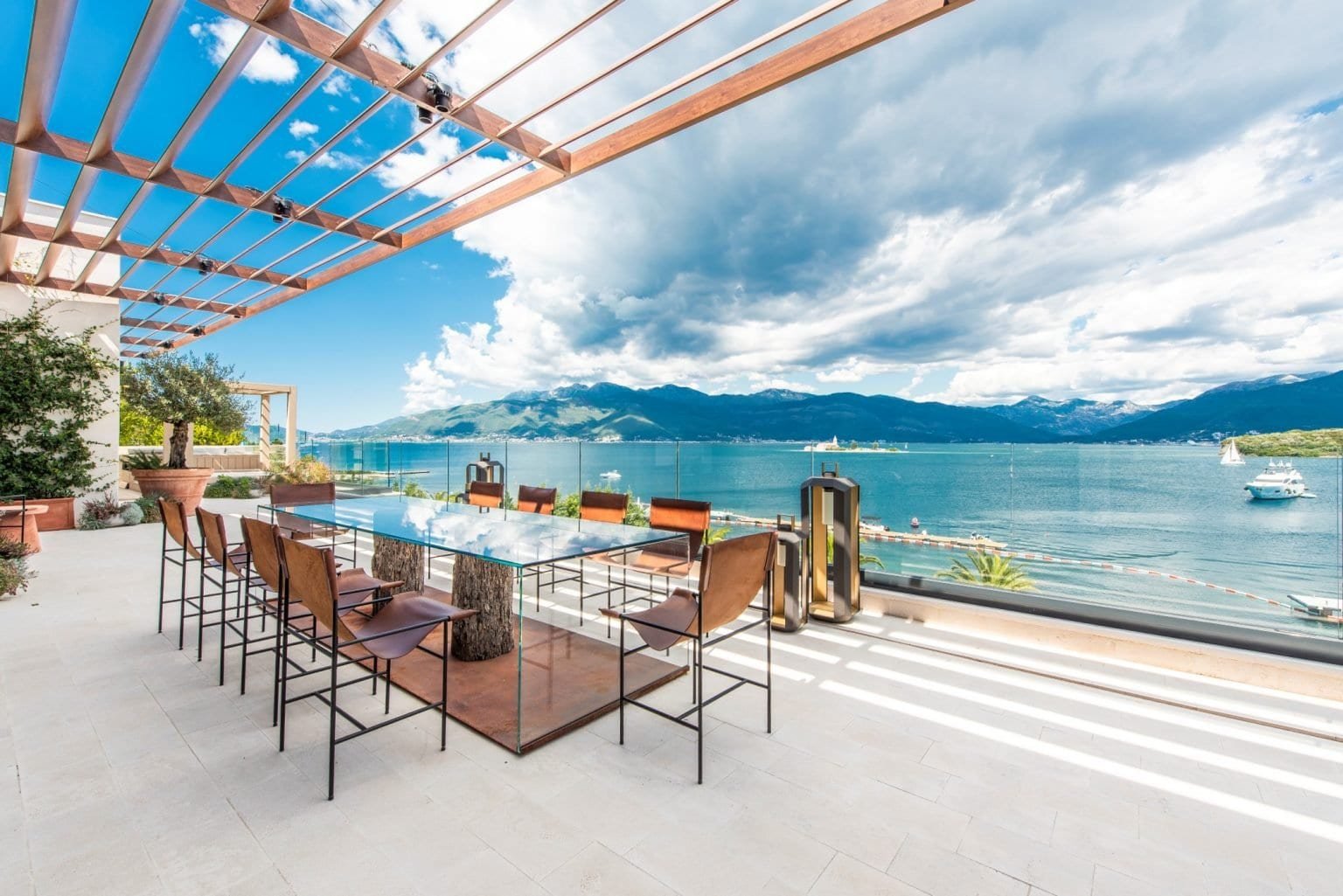 Luxurious waterfront penthouse with stunning bay views in Tivat, Montenegro. Perfect for upscale liv.
