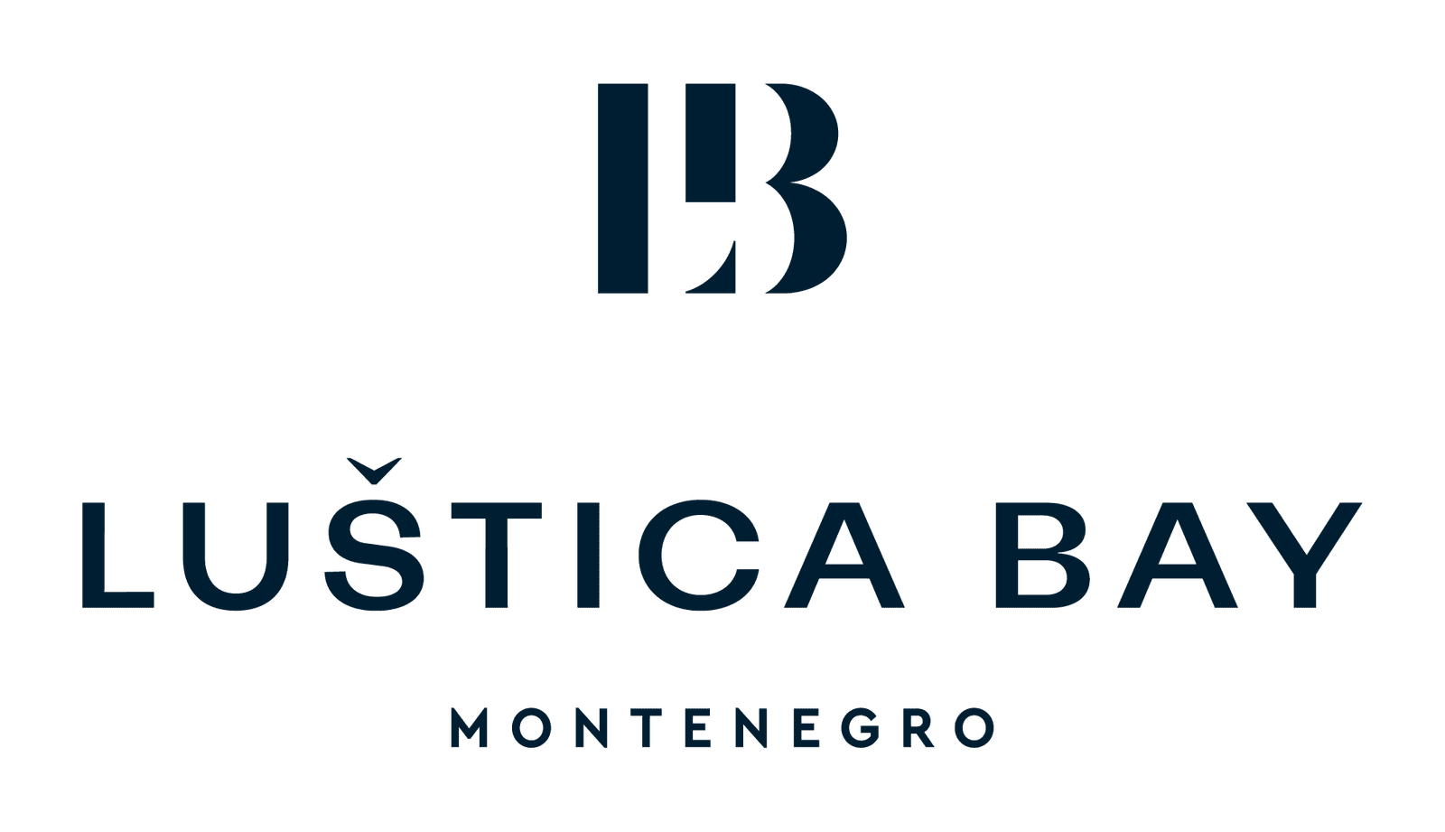 Barok Estates Partners logo with Luštica Bay Montenegro branding.