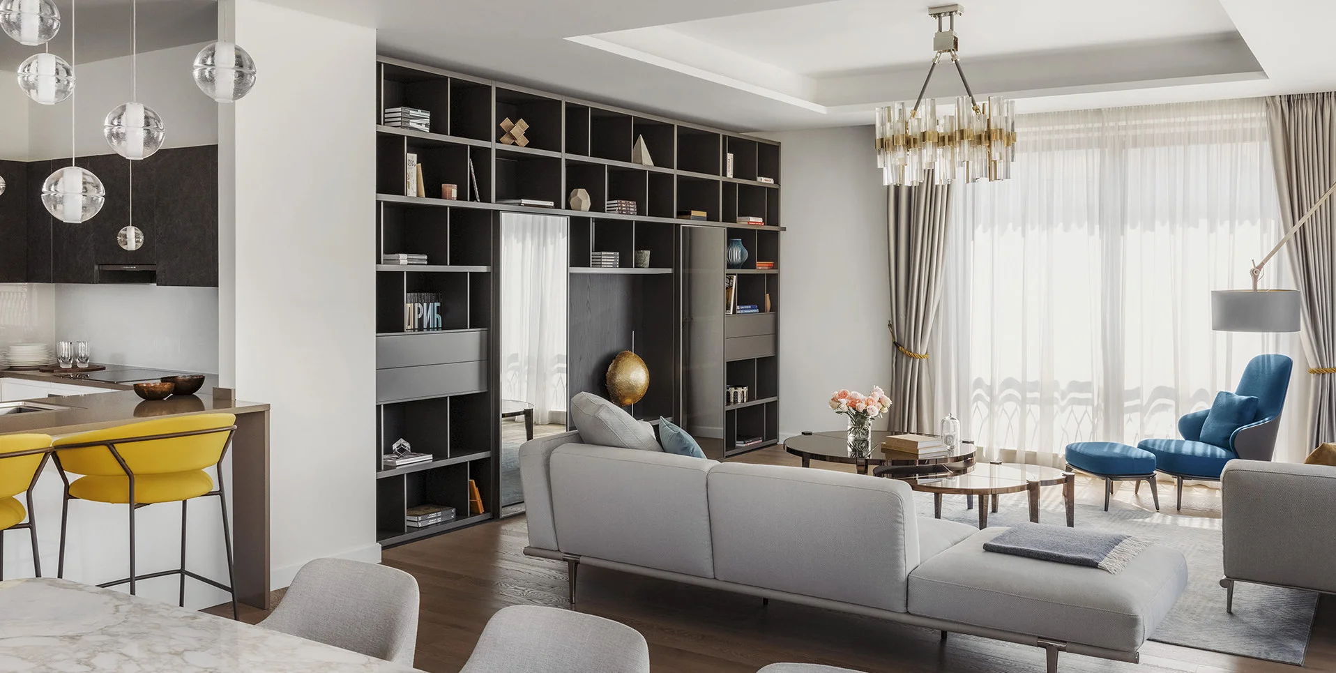 Widok z lotu ptaka na kompleks mieszkaniowy Waterfront Residences Boka Bay w Czarnogórze