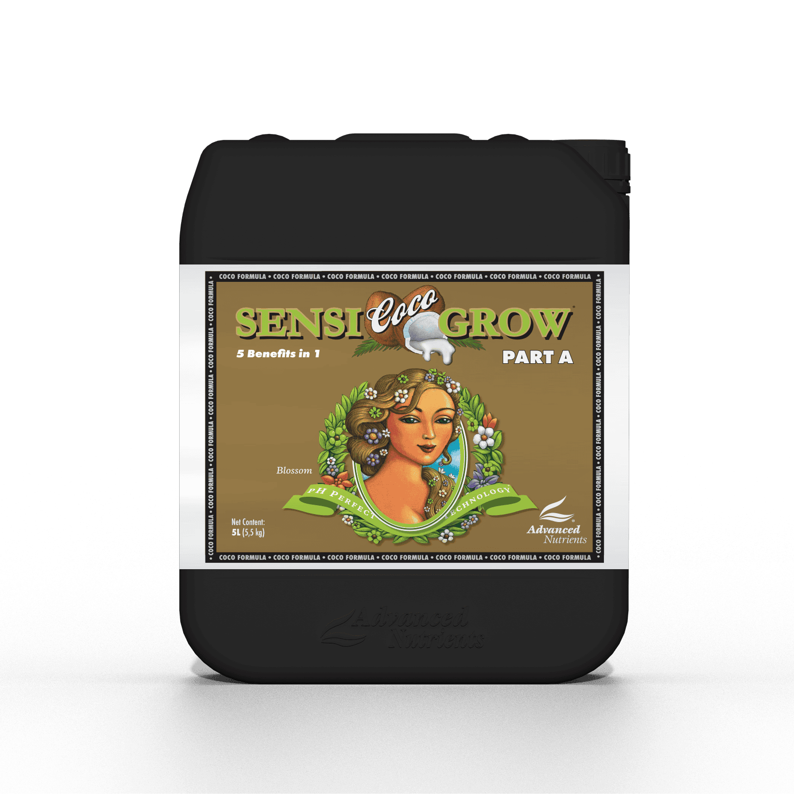 SENSIco GROW fertiliser bottle for healthy plant growth.