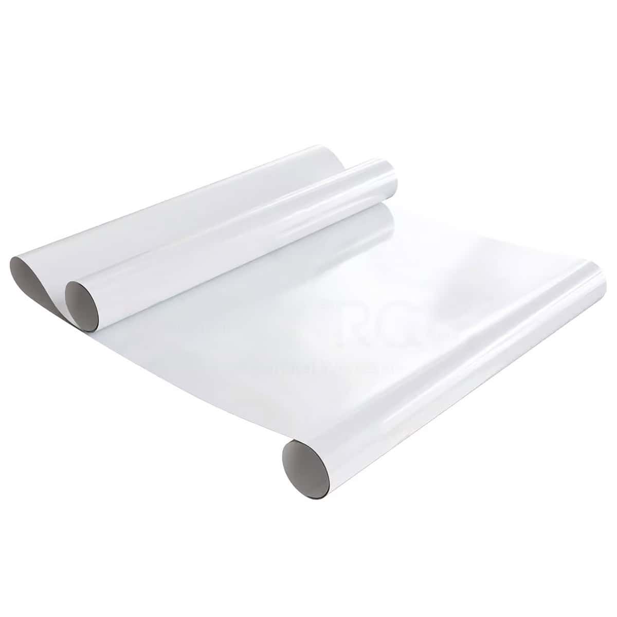 White plastic sheeting for gardening and horticulture projects.