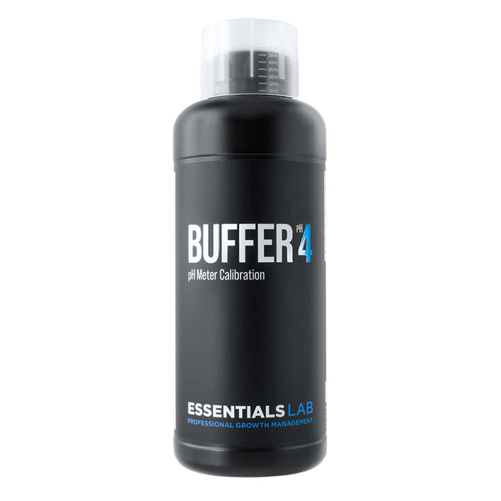 Buffer pH test solution for gardening and plant care.