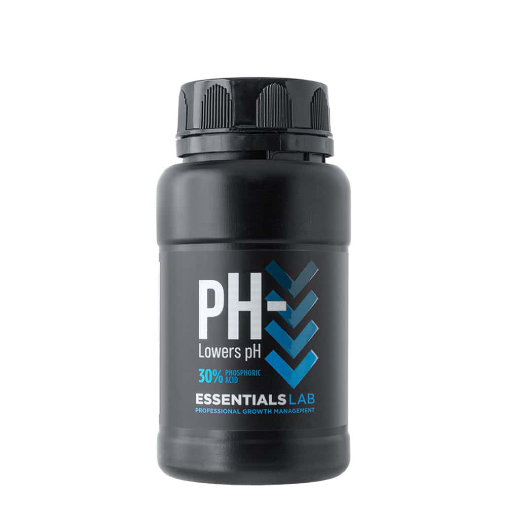 Highly concentrated pH lowering supplement for optimal plant growth in horticulture.