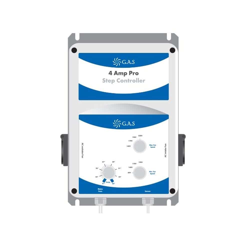 GAS 4 Amp Pro Step Controller for greenhouse climate control at Bayton Horticulture Centre.