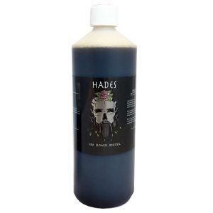 Hades Pro Flower Booster plant fertiliser bottle, gardening supplies from Bayton Horticulture Centre, Hereford.