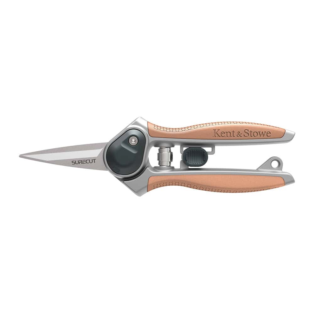 Surecut garden pruners with ergonomic handle and sharp blades for precise gardening tasks.