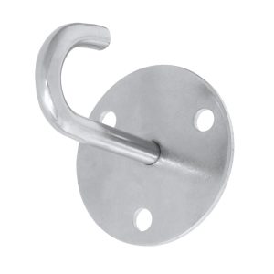 Heavy-duty metal hook for gardening tools, plant support, or outdoor storage at Bayton Horticulture Centre.
