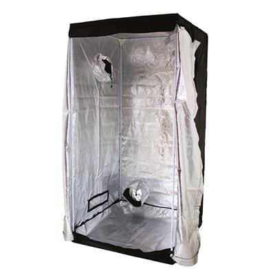 Portable grow tent for indoor horticulture at Bayton Horticulture Centre.