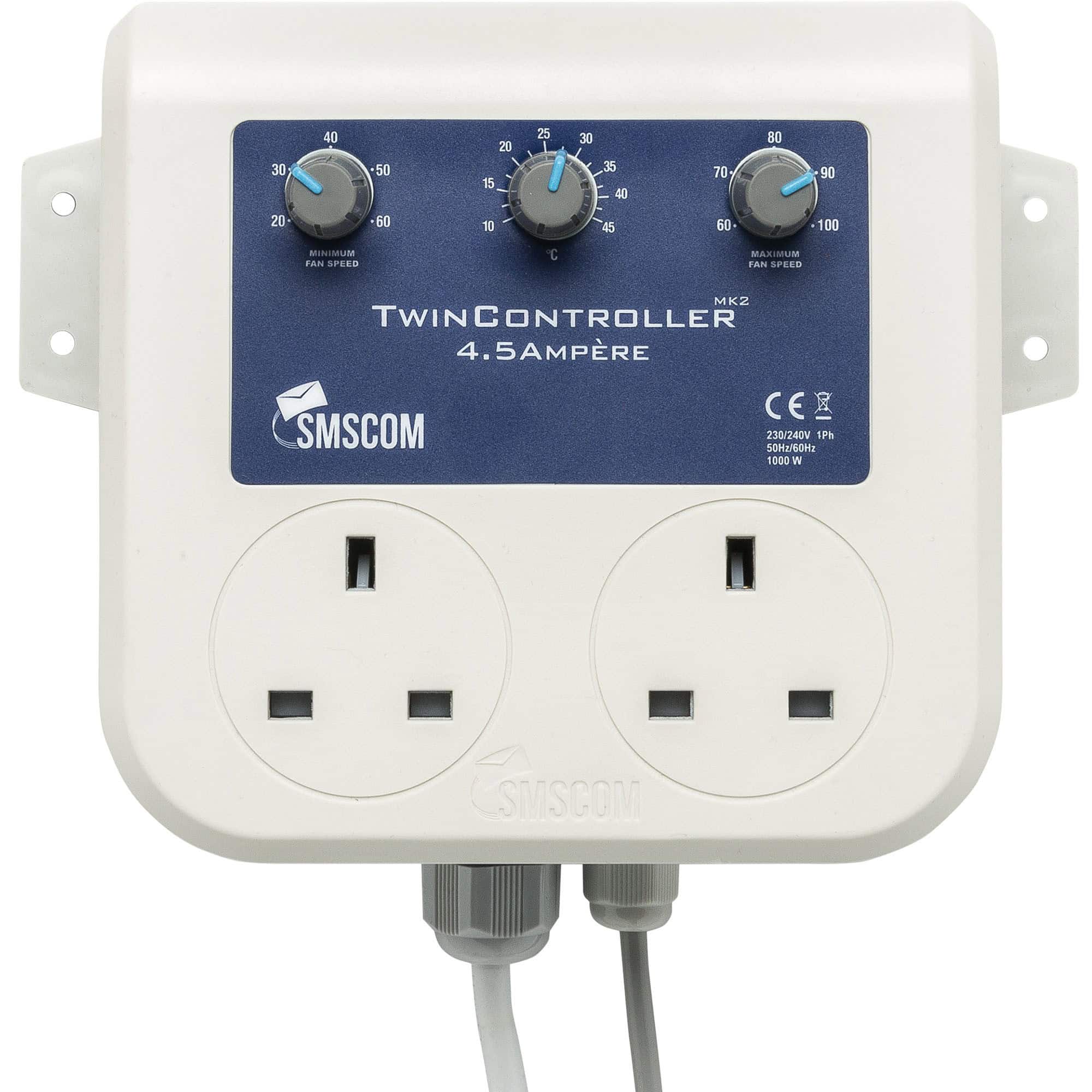 Dual electrical socket with digital timer control for gardening and horticulture tasks.