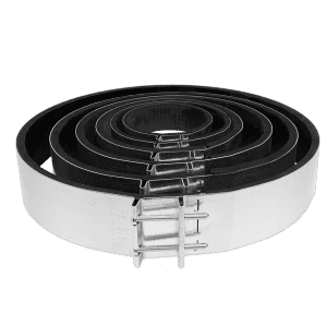 Adjustable plastic garden edging for landscaping and garden borders.