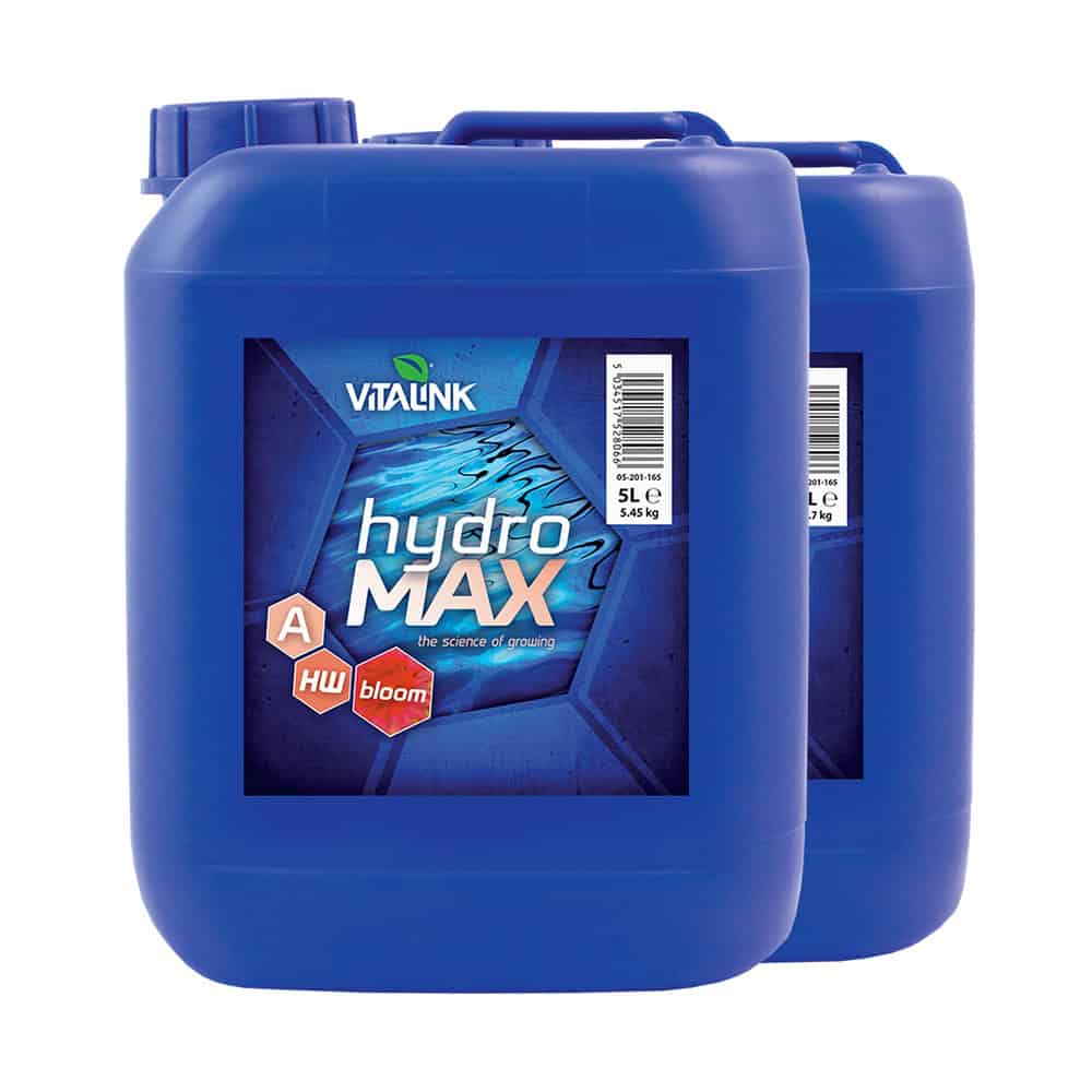VITALINK Hydro MAX plant fertiliser, 5L for healthy garden growth.