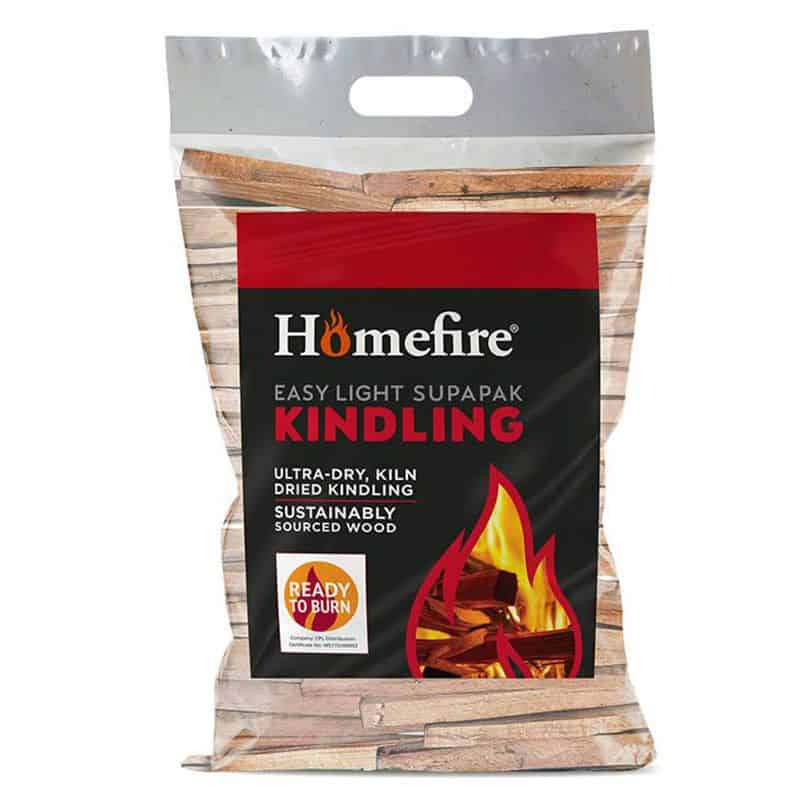 Homefire kindling for sustainable wood fuel, ideal for outdoor and garden fire pits.