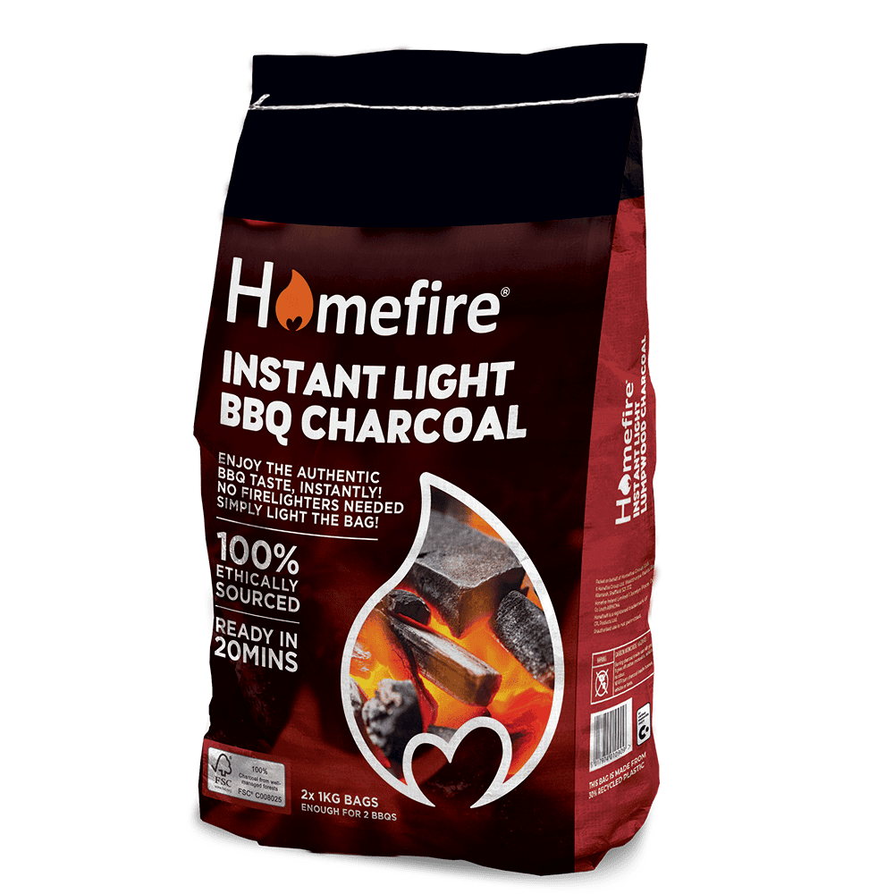 Homefire Instant Light Charcoal 2x1kg
