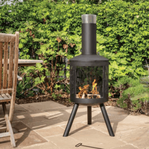 Fire pit in garden - Bayton Horticulture Centre.