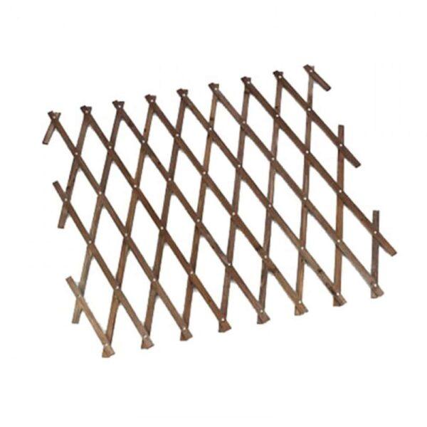Wooden garden trellis for outdoor climbing plants and garden decoration.