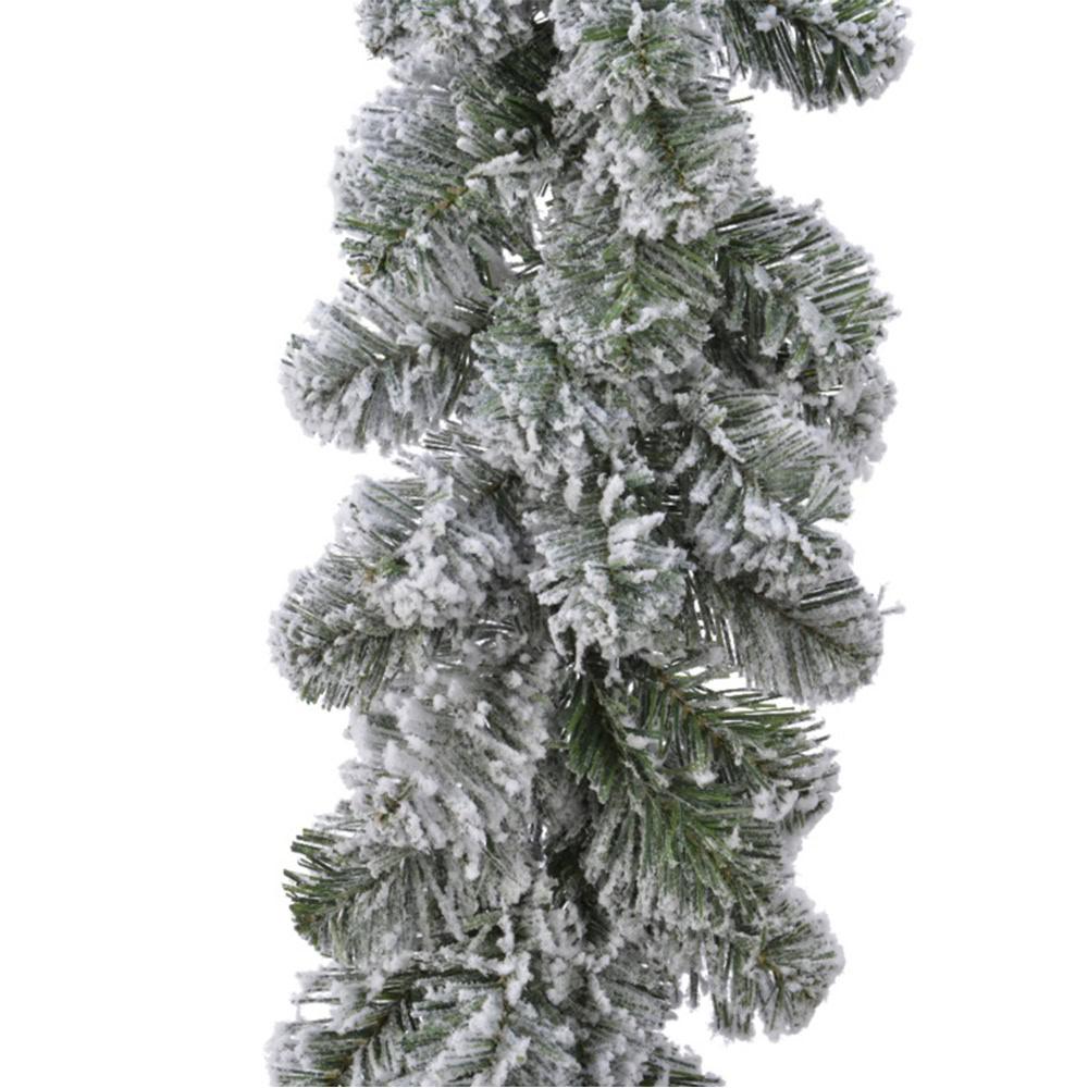 Frosted artificial Christmas tree branch at Bayton Horticulture Centre.