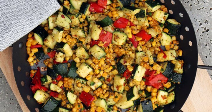 gegrilde mexicaanse groenten uitgelicht