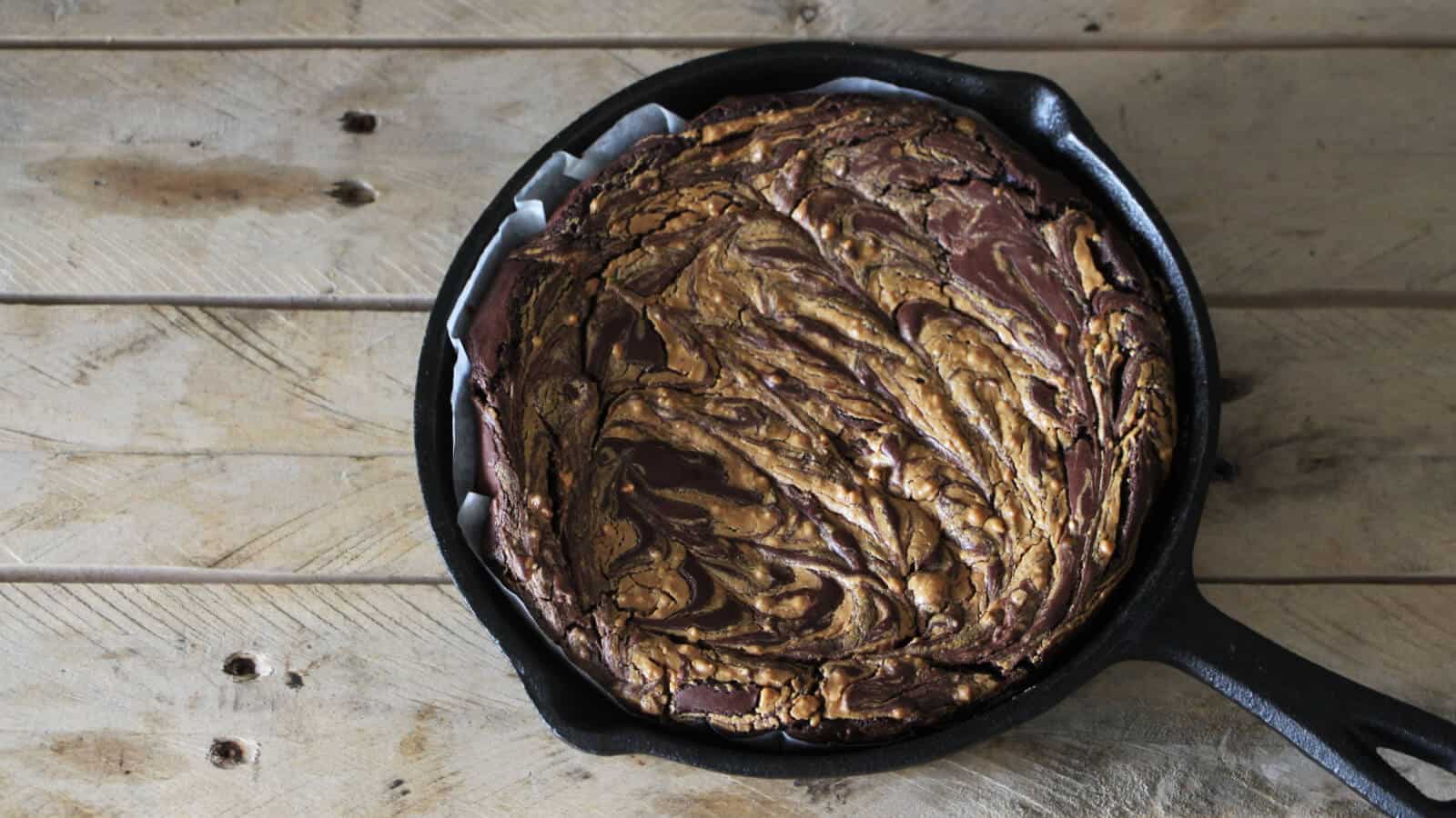 Brownie van de BBQ? ga voor deze variant met pindakaas!