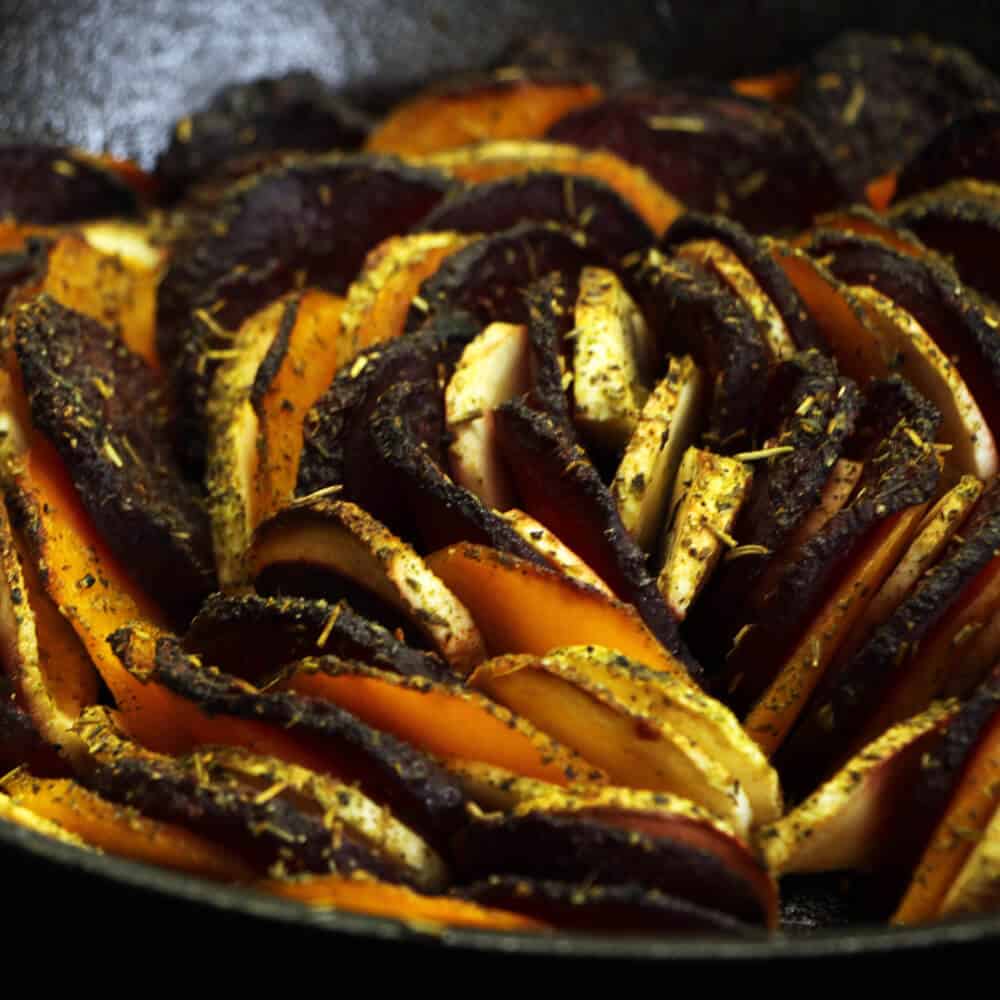 Een mooi bjgerecht van de BBQ op tafel zetten? Ga voor deze Winterse Tian!