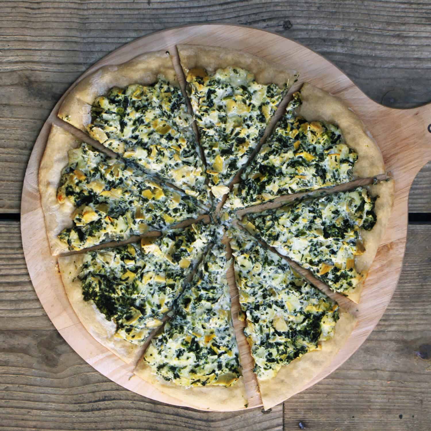 Spinazie & Artisjok Pizza