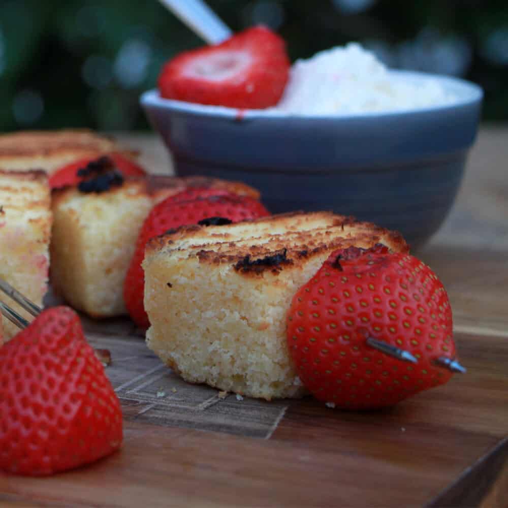 Cakespiesen met Aardbeien