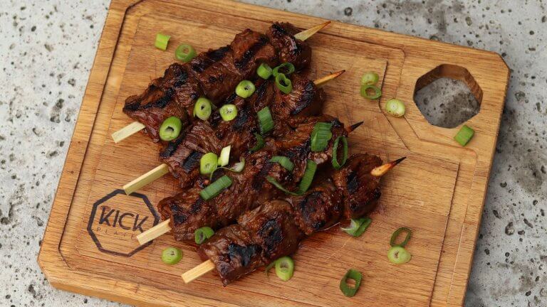 bavette spiesen ketjap marinade recept