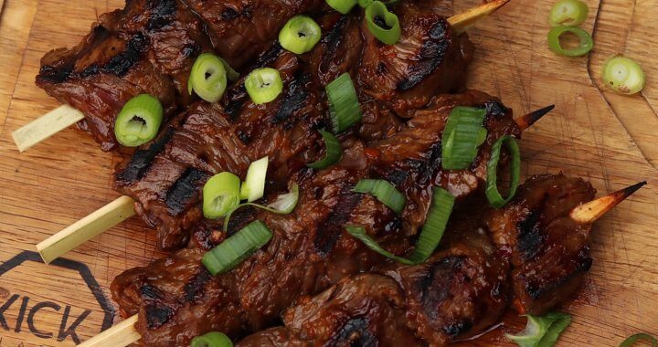 bavette spiesen ketjap marinade uitgelicht