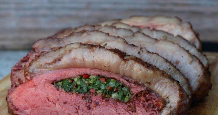 chimichurri stuffed picanha uitgelicht