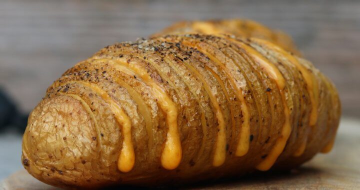 cheesy hasselback potatoes uitgelicht