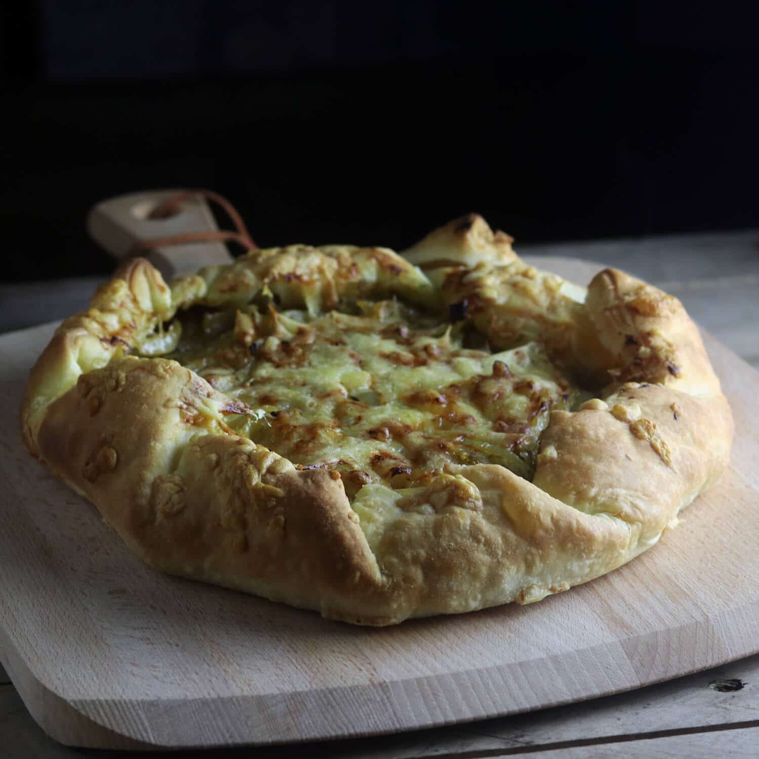 franse uien galette uitgelicht