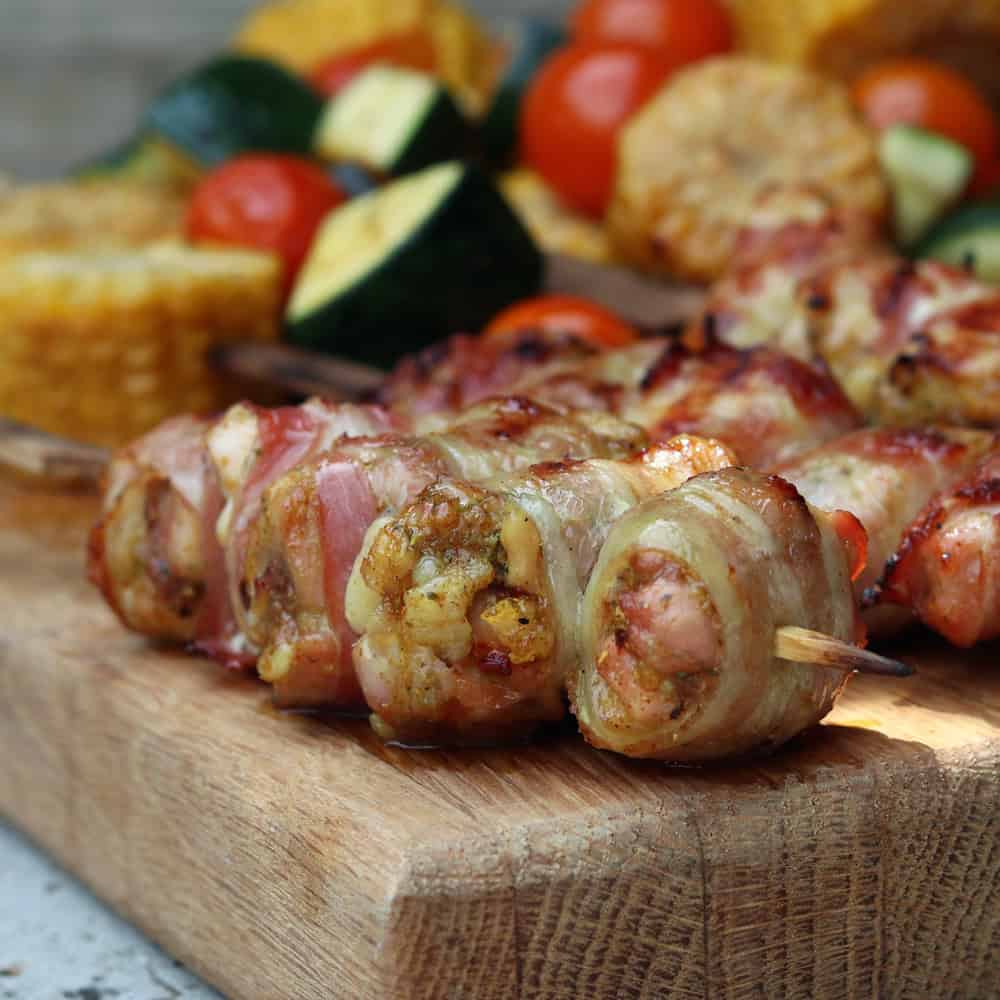 Bacon Wrapped Kipspiesen